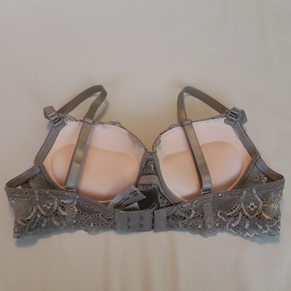 Sophie b - Grey Lace Double Pushup Bra - Picture 2 of 6